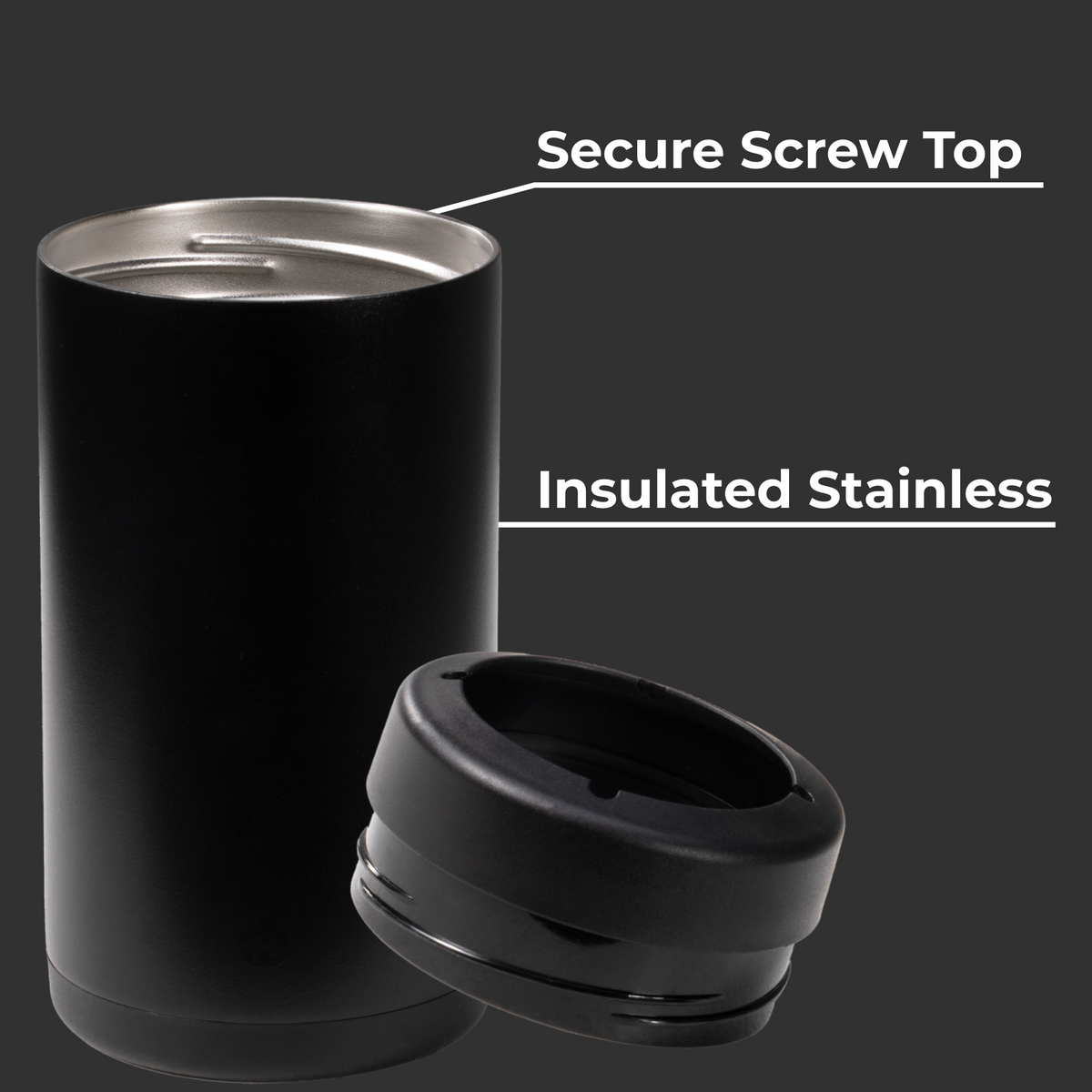 Can Cooler (16Oz) - Black - US 1779