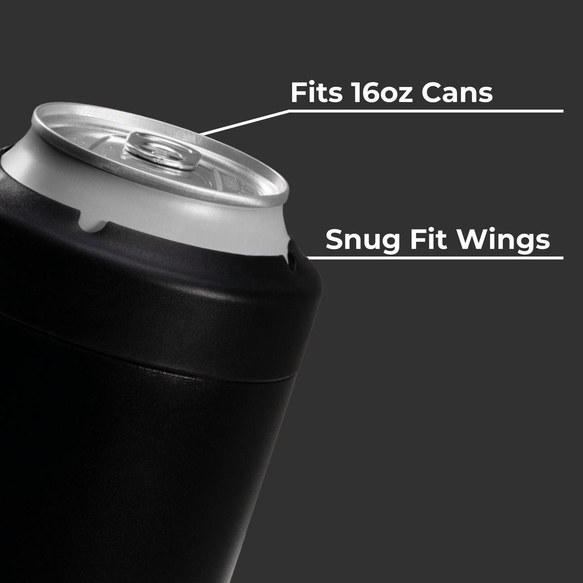 Can Cooler (16Oz) - Black - US 1779