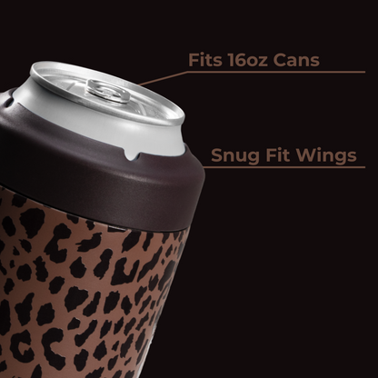 Can Cooler (16Oz) - Brown Leopard - US 3231