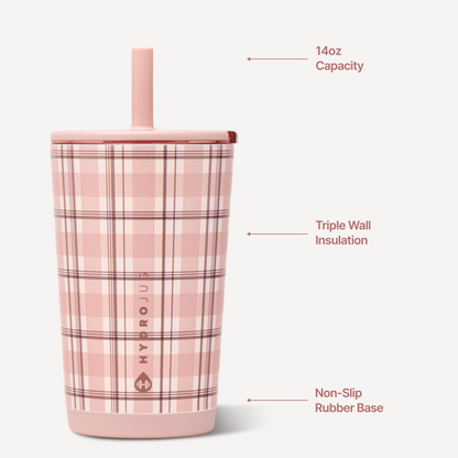 Everyday Tumbler 14Oz - Pillow Talk Plaid - US 1616