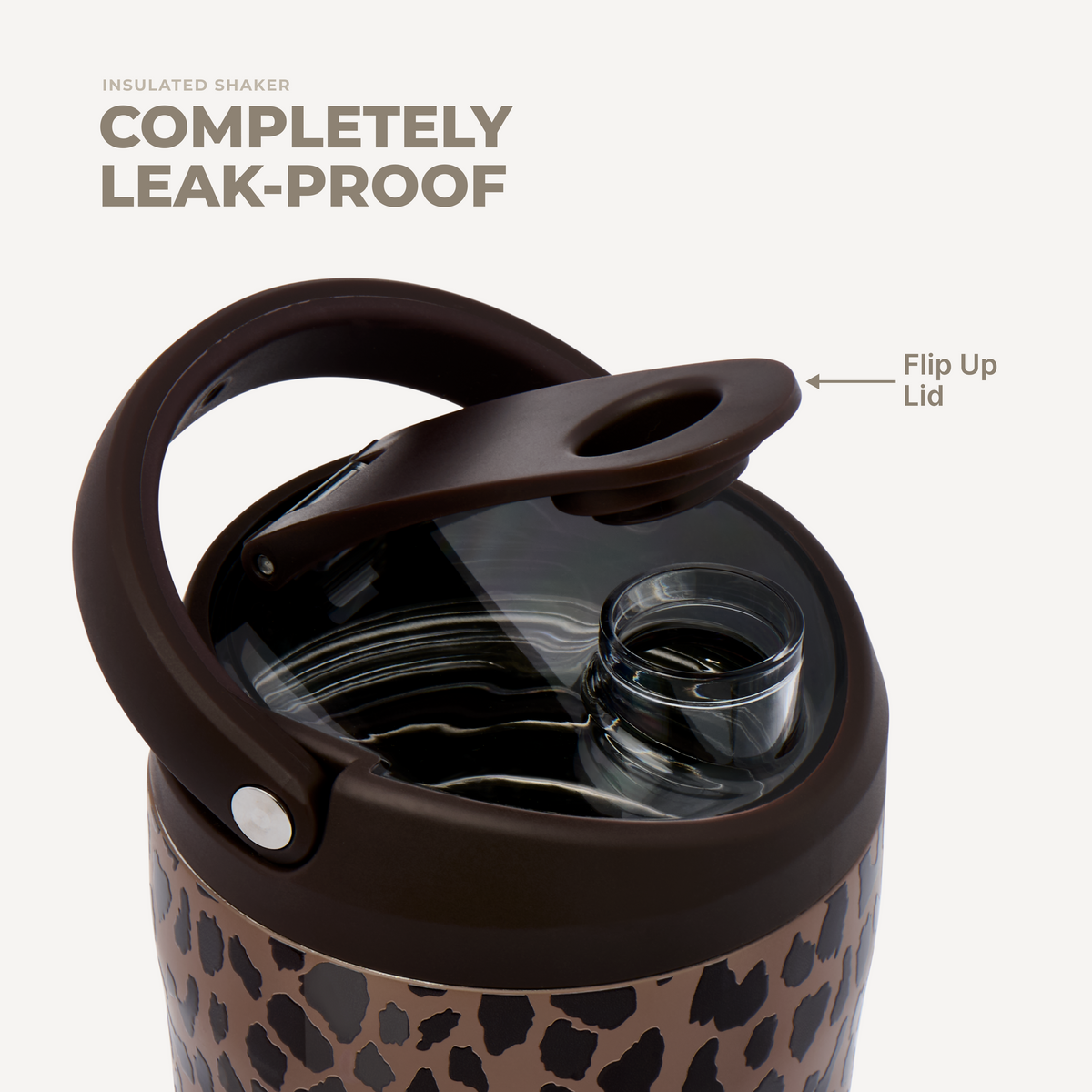Insulated Shaker (24Oz) - Brown Leopard - US 1569